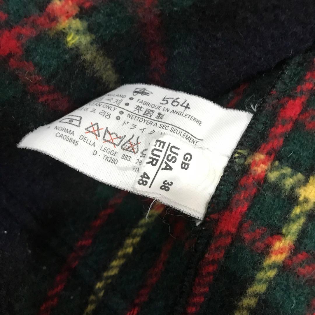 ★良品★GLOVERALL グローバーオール ダッフルコート 裏地チェック 38