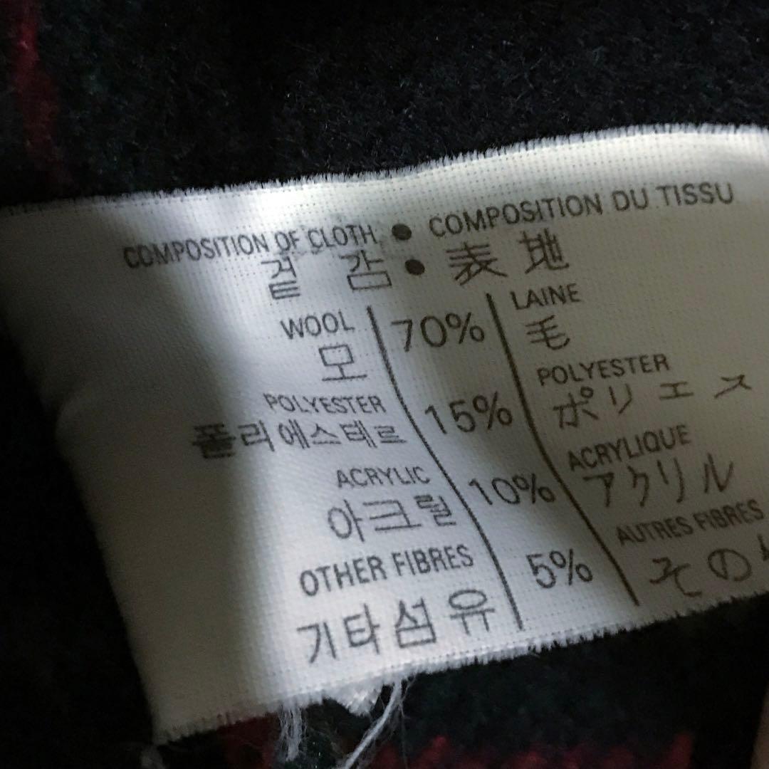 ★良品★GLOVERALL グローバーオール ダッフルコート 裏地チェック 38