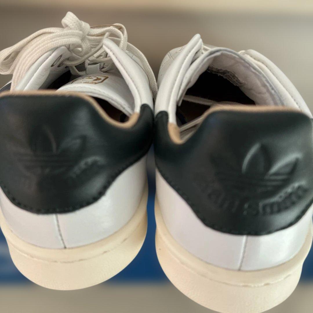 新品　スタンスミスLUX 22.5 緑　グリーン　天然皮革　白　金　HP2201