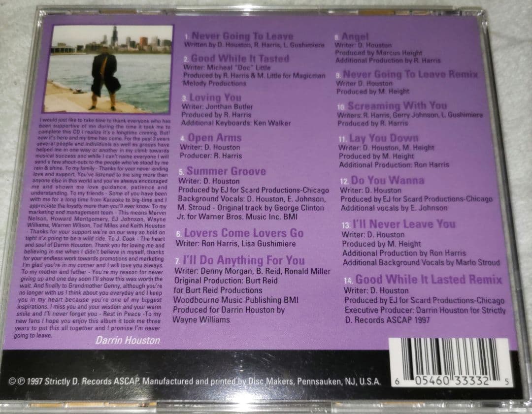 Darrin Houston / Never Going インディーr&b