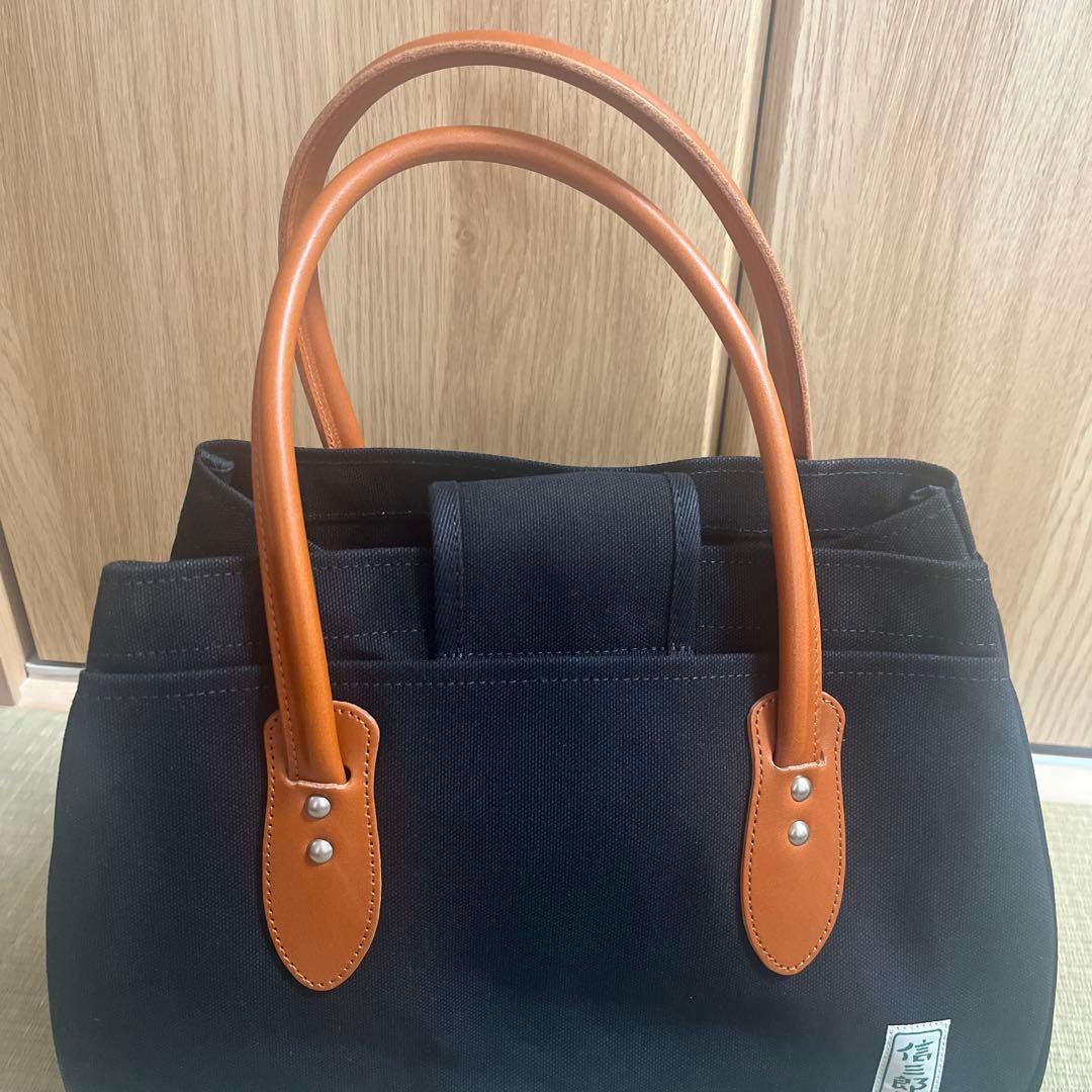 一澤信三郎帆布 手持ちバッグ トートバッグ レザーハンドル