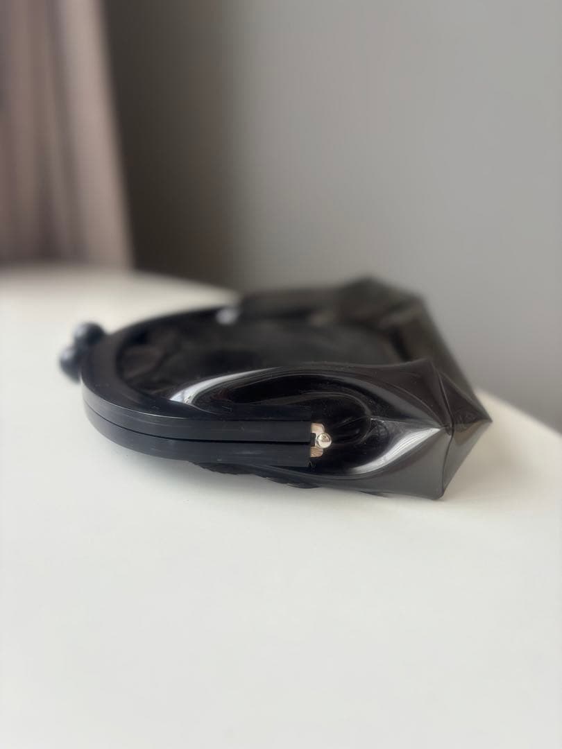 mame kurogouchi ビーズ装飾 透明 クラッチバッグ