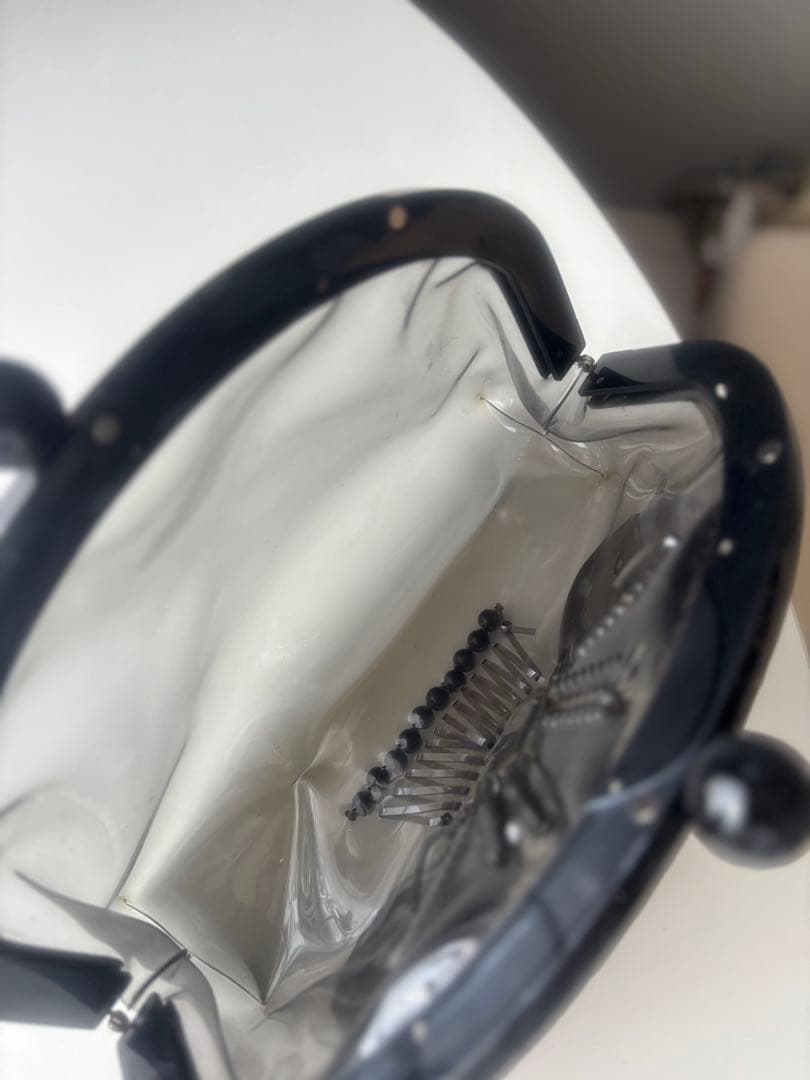 mame kurogouchi ビーズ装飾 透明 クラッチバッグ