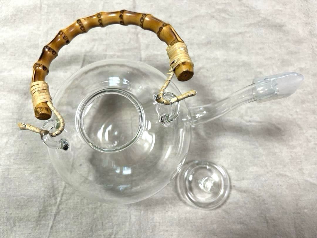 日ノ出化学製作所 ガラスポット 取手2種類付 Mサイズ