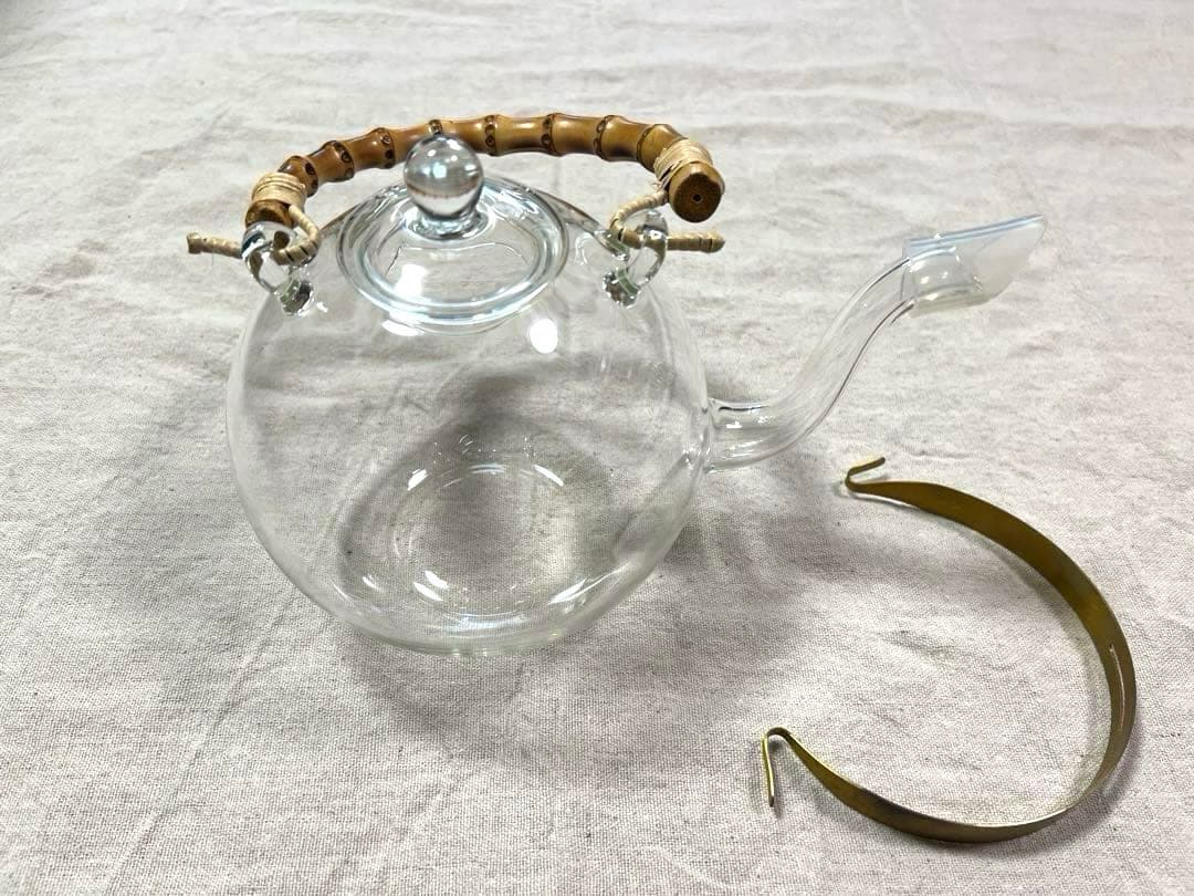 日ノ出化学製作所 ガラスポット 取手2種類付 Mサイズ