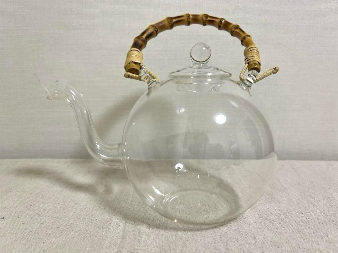 日ノ出化学製作所 ガラスポット 取手2種類付 Mサイズ