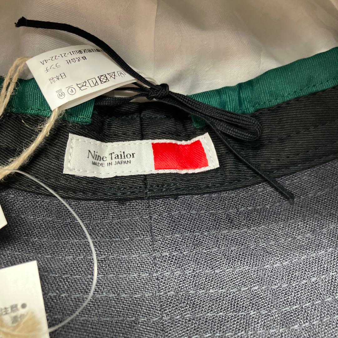 Nine Tailor リネンハット チャコールグレー