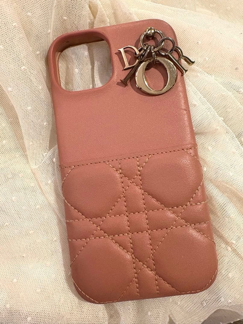 Christian Dior ピンクレザー iPhoneケース　iPhone13
