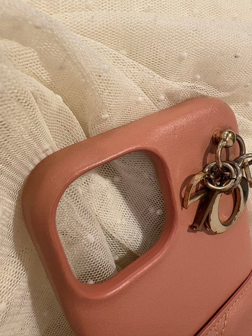 Christian Dior ピンクレザー iPhoneケース　iPhone13