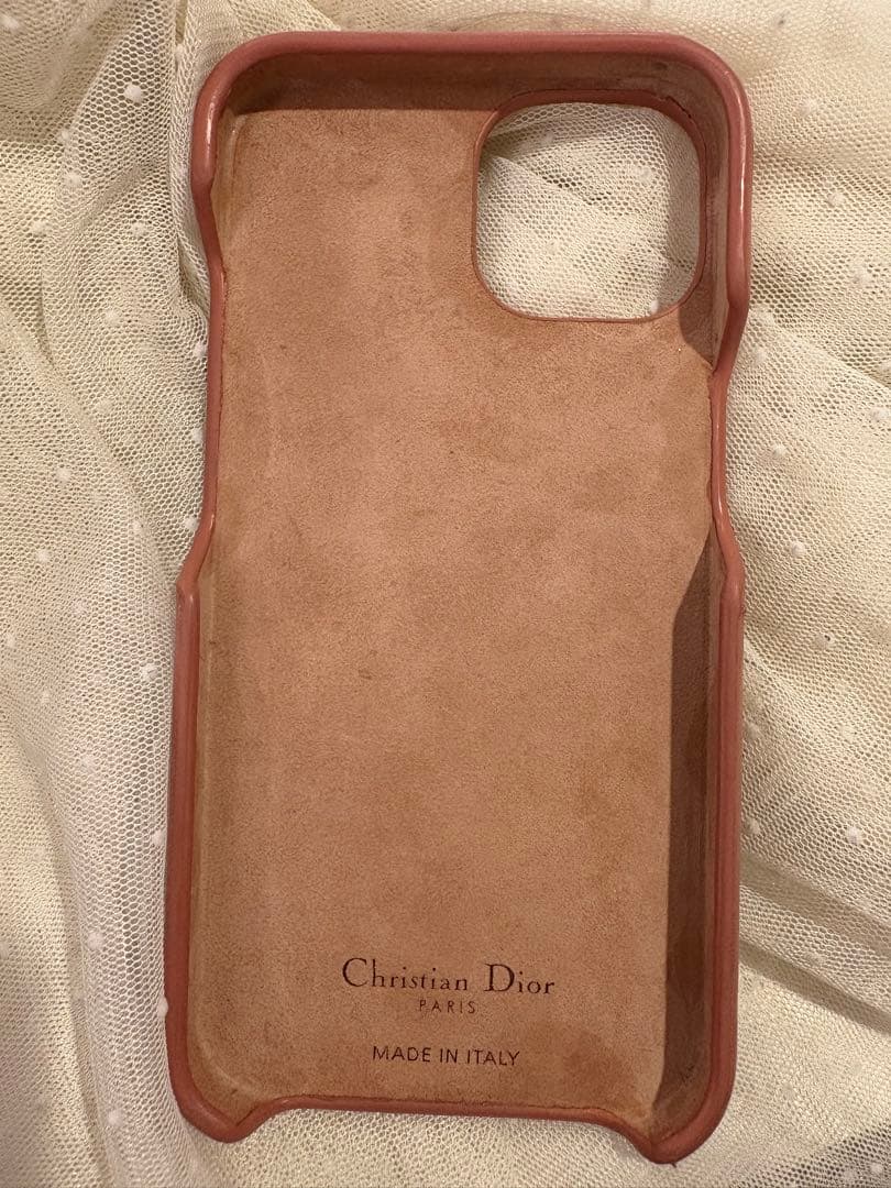 Christian Dior ピンクレザー iPhoneケース　iPhone13