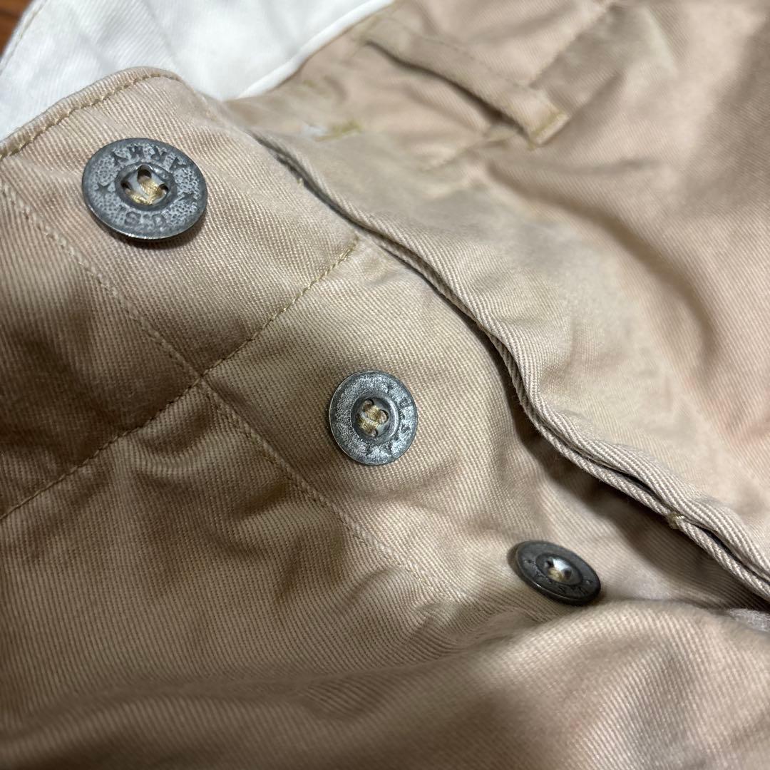 ちぇ！41カーキ　.US.ARMY メタルボタン　チノパン　軍パン