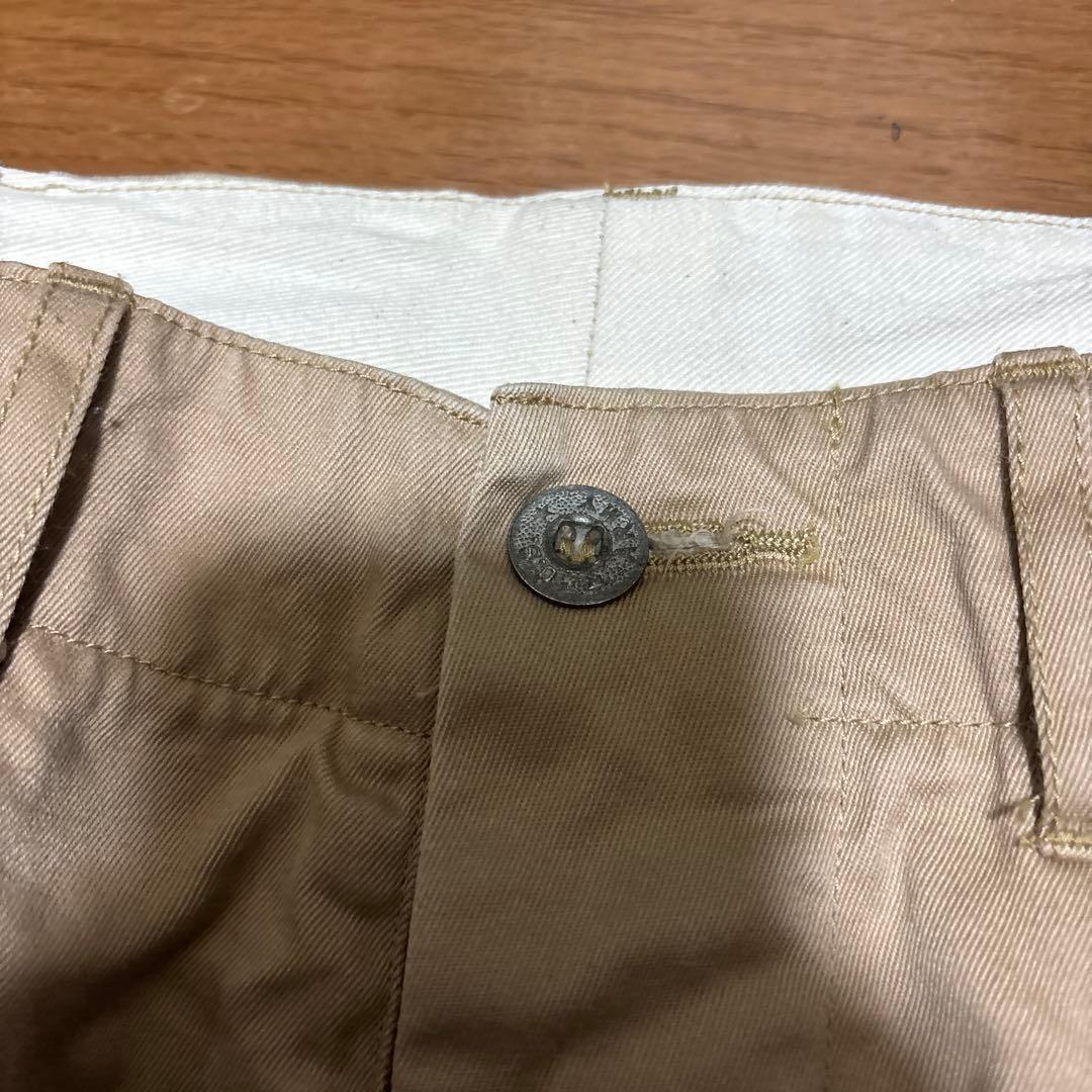 ちぇ！41カーキ　.US.ARMY メタルボタン　チノパン　軍パン
