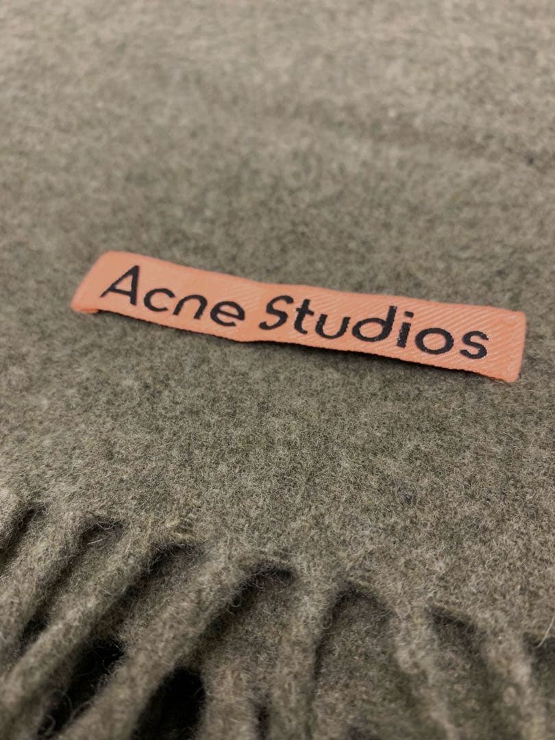 Acne Studios フリンジウールスカーフ オーバーサイズ CA0209