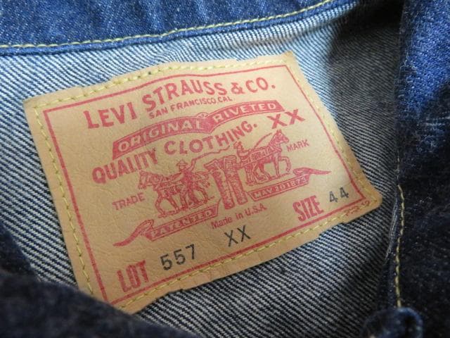 ま*よ様 8ee1582 Levi's 557XX ジージャン　サイズ44　アメ