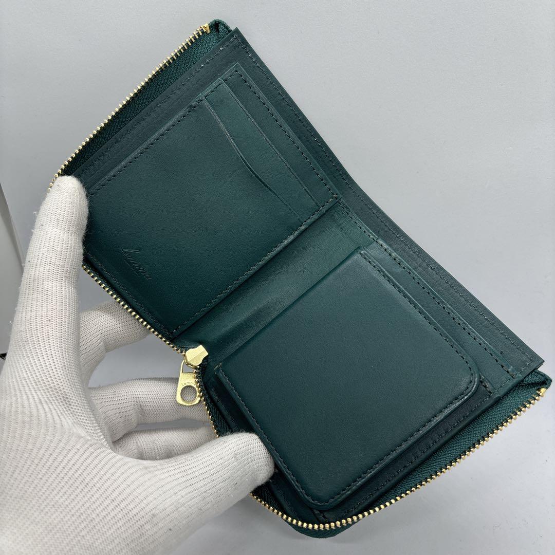 【未使用品】レンマ　クルバ　L字財布　ペトローリオ　プエブロレザー