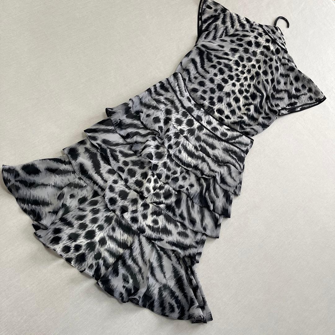 MATERIA マテリア　セットアップ　豹柄　38/38 モノトーン　ヒョウ柄