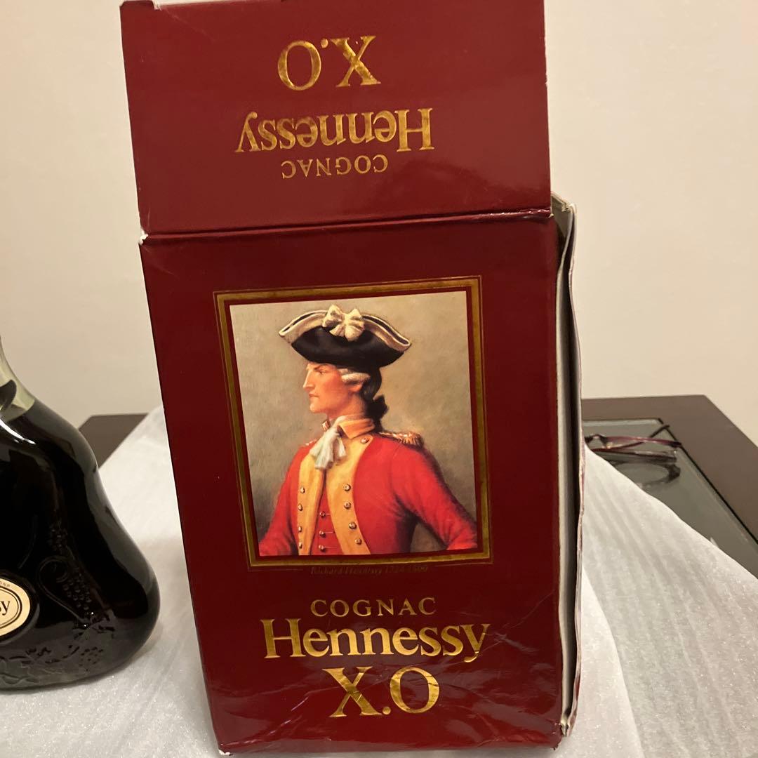 Hennessy X.O. コニャック 化粧箱付き