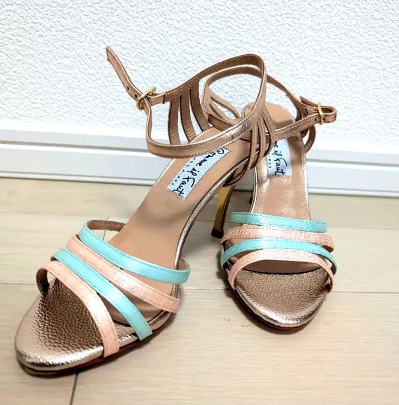 【コムイルフォー新品】タンゴシューズ ピンク ミントグリーン