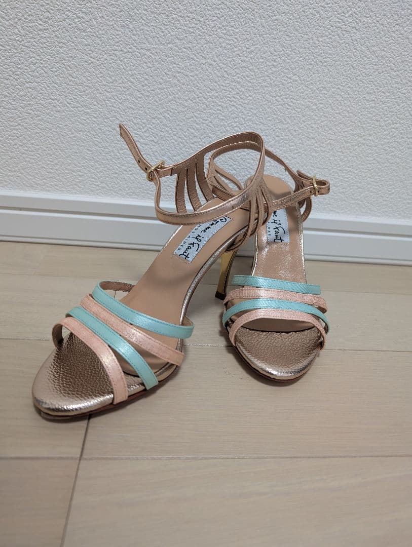 【コムイルフォー新品】タンゴシューズ ピンク ミントグリーン