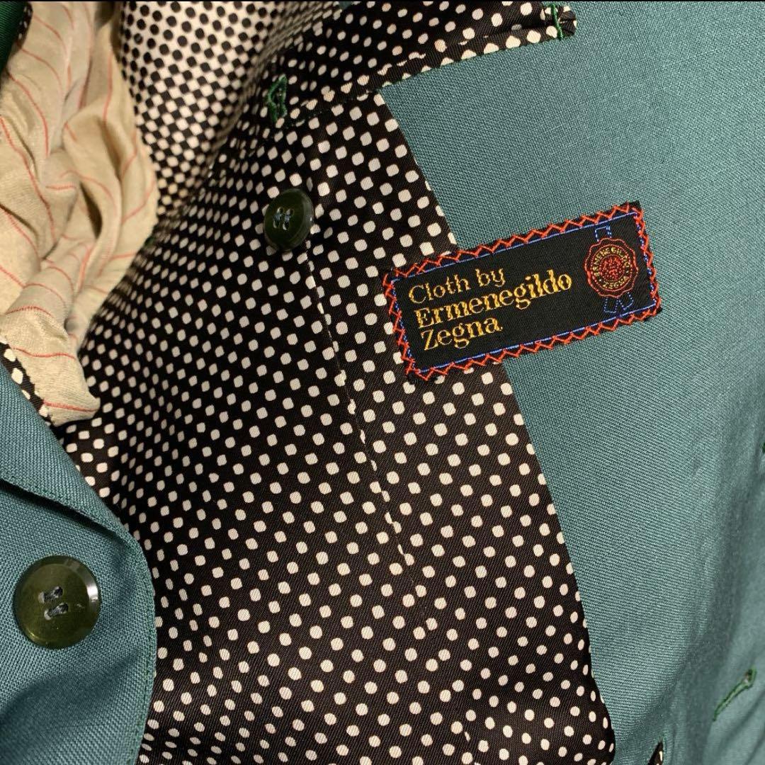 希少　50s エルメネジルドゼニア　カラーセットアップ　ヴィンテージ　メンズ古着