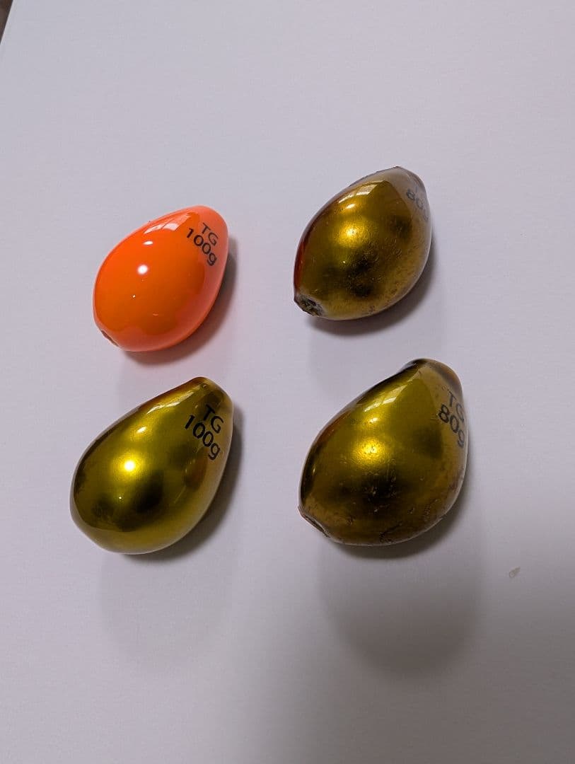 なみだまTG 4個セット タングステン100〜80g ケイムラコーティング