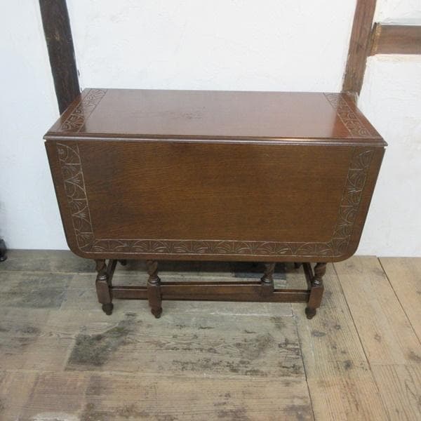 イギリス アンティーク 家具 ゲートレッグテーブル ダイニング 英国 6743d