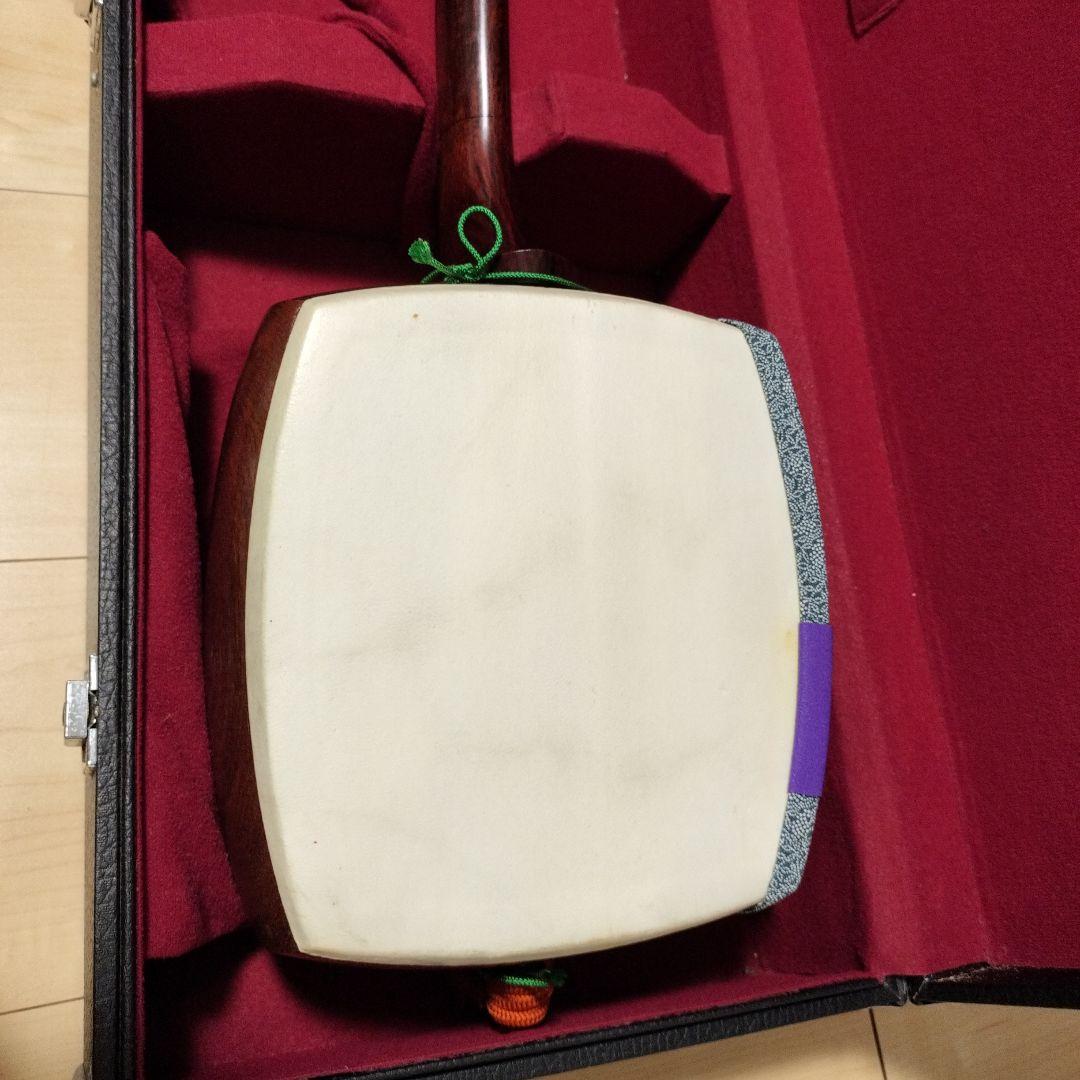 細棹　三味線　金細　紫檀　阿波おどりにも