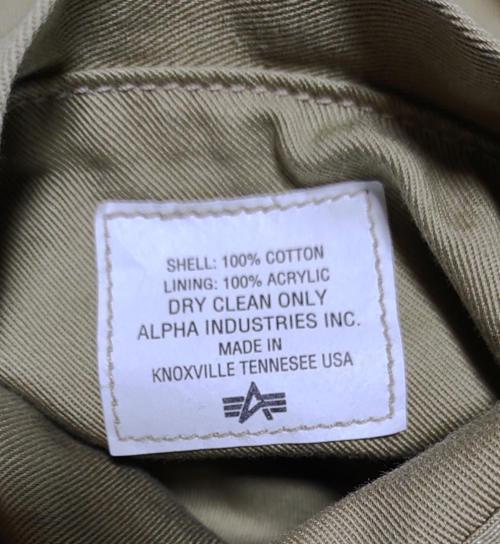 ALPHA♦️タンカースジャケット カーキ40R 米国製 アルファ古着