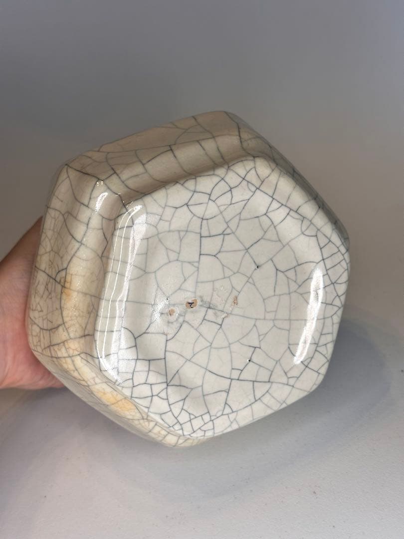 中国 明代 磁州窯 花瓶 貫入釉 古陶磁 骨董 收藏品