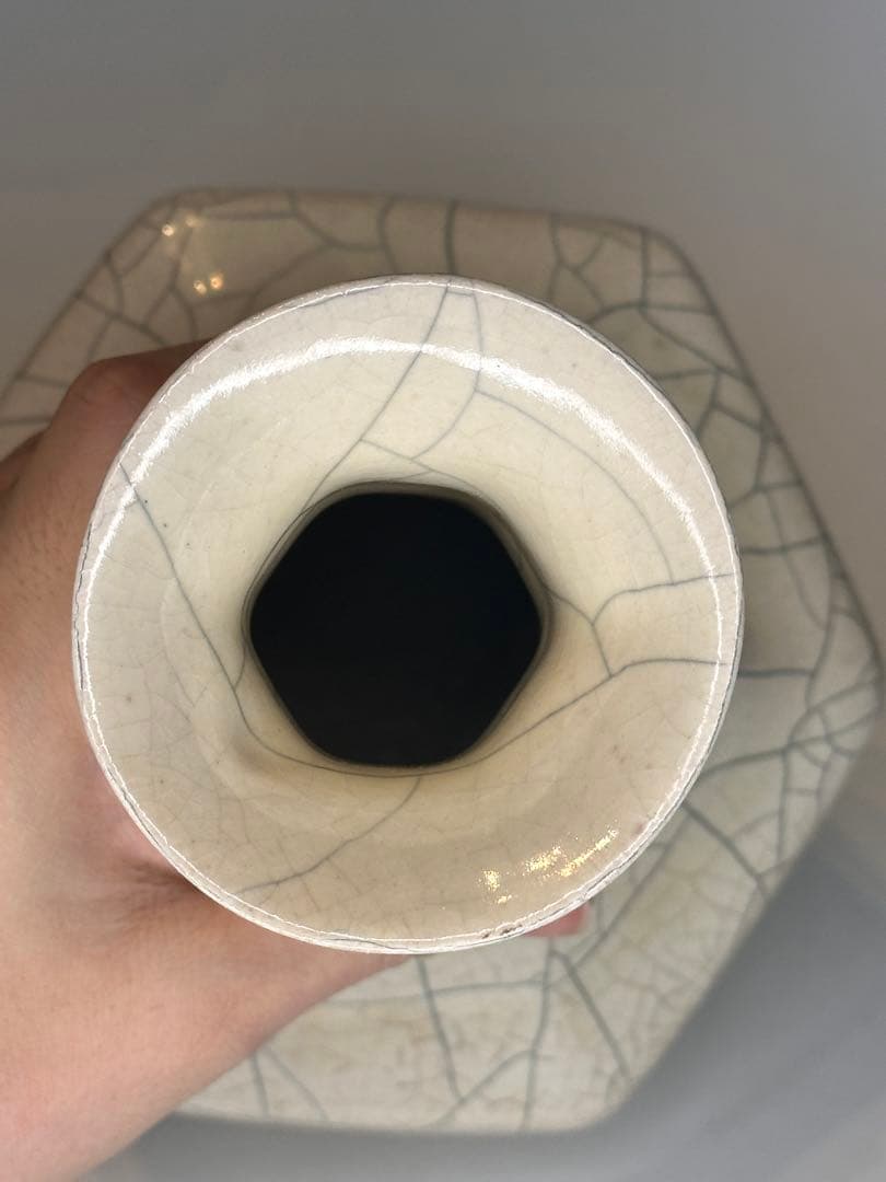 中国 明代 磁州窯 花瓶 貫入釉 古陶磁 骨董 收藏品