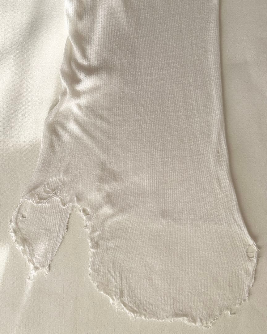 訳ありrick owens リックオウエンス リブ ノースリーブ 長袖カットソー