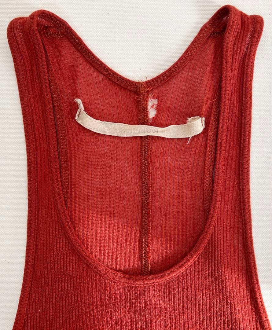 訳ありrick owens リックオウエンス リブ ノースリーブ 長袖カットソー