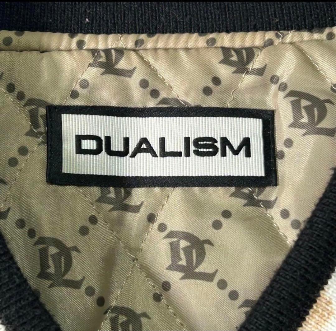 DUALISM バイカラースタジャン ブラック/ホワイト