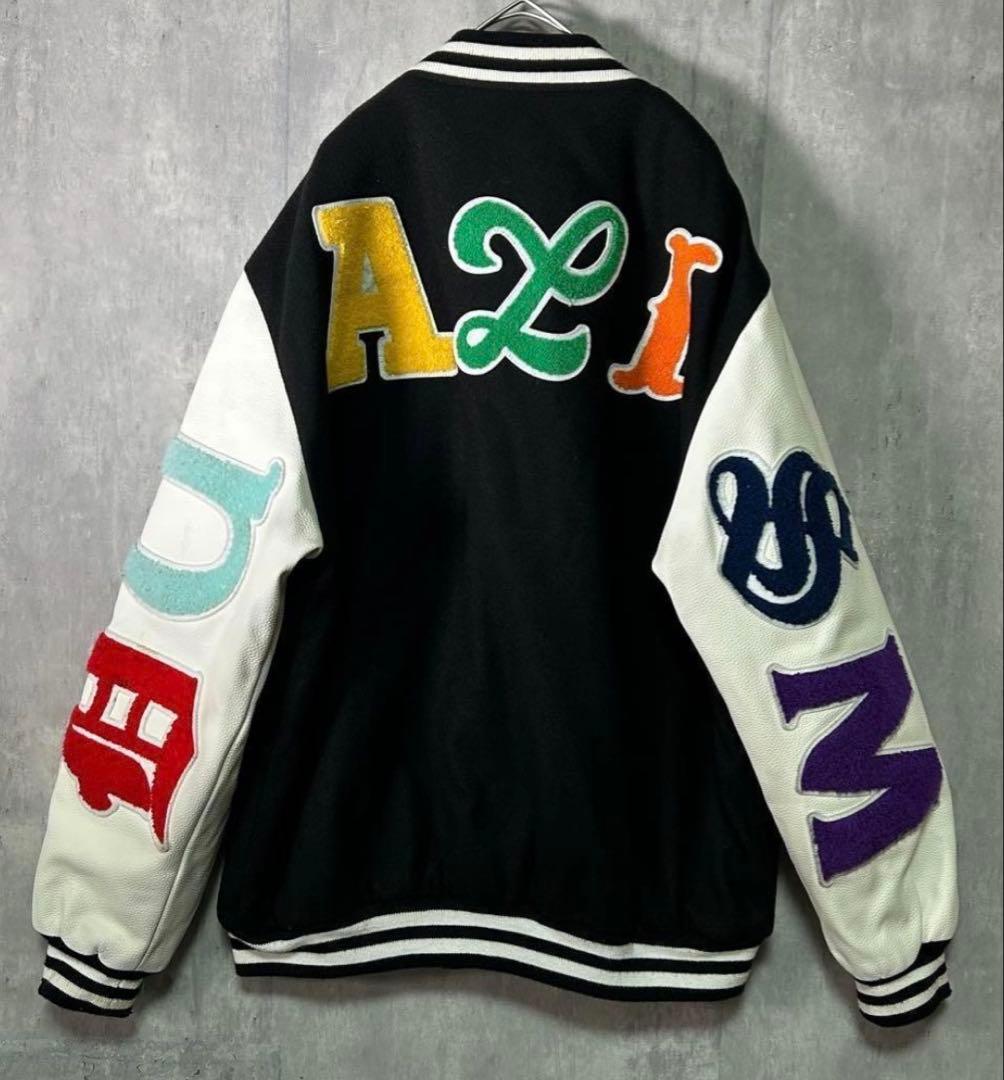 DUALISM バイカラースタジャン ブラック/ホワイト