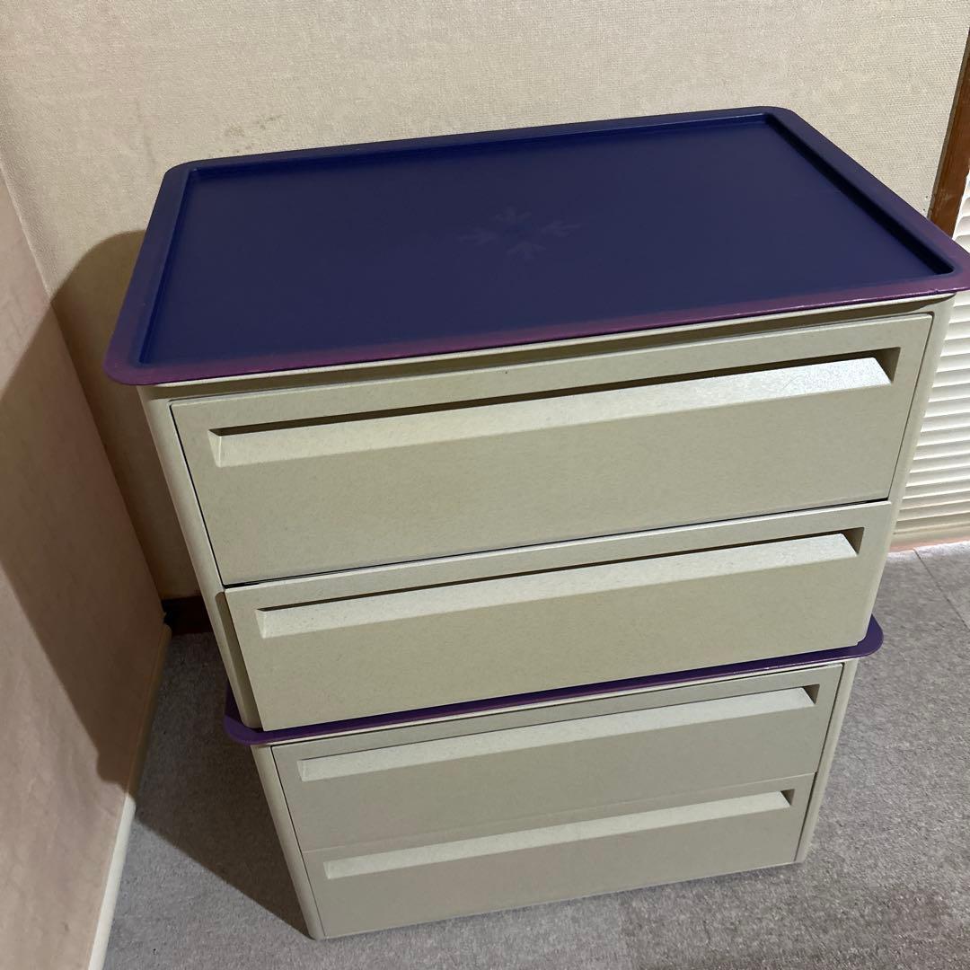 Tupperware マルチオーガナイザー 2段引き出し 2個セット