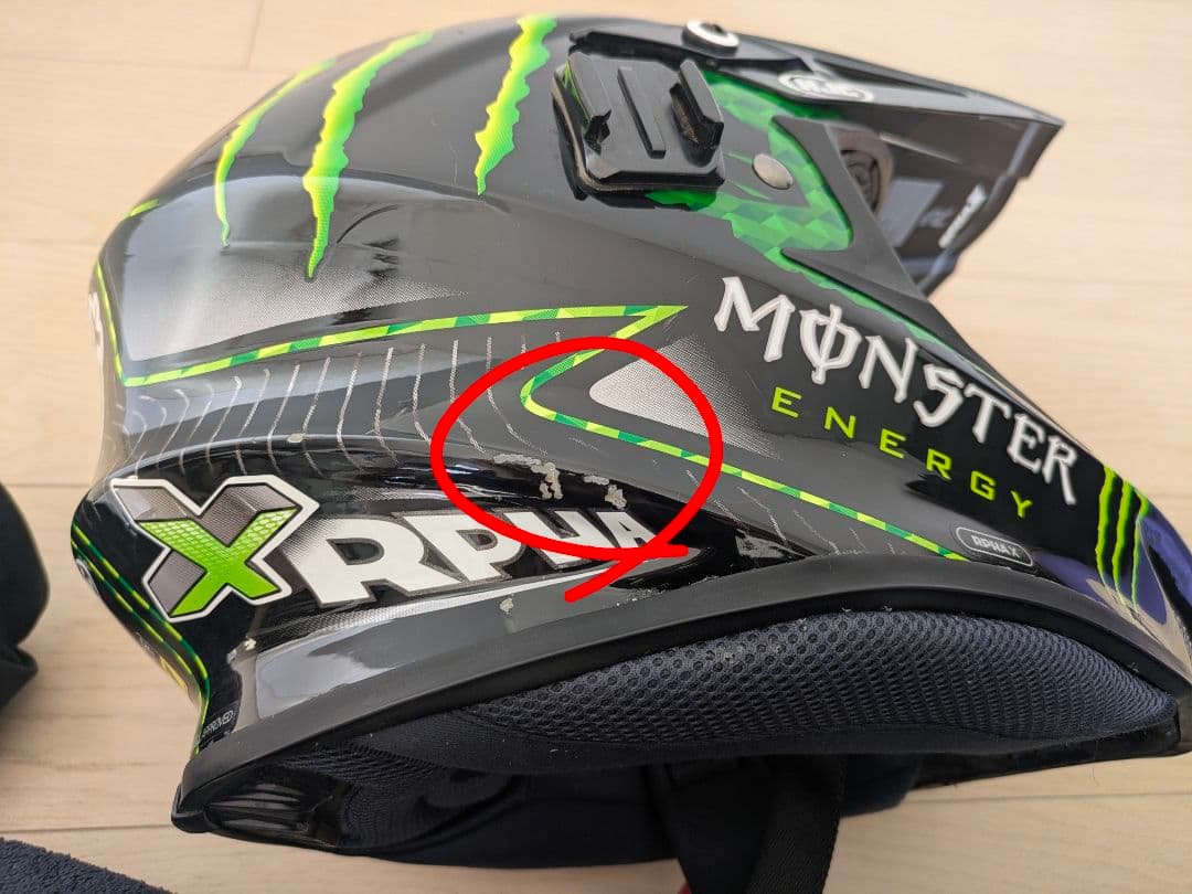 HJC×モンスターエナジーオフロードヘルメット&Fox AirSpaceゴーグル