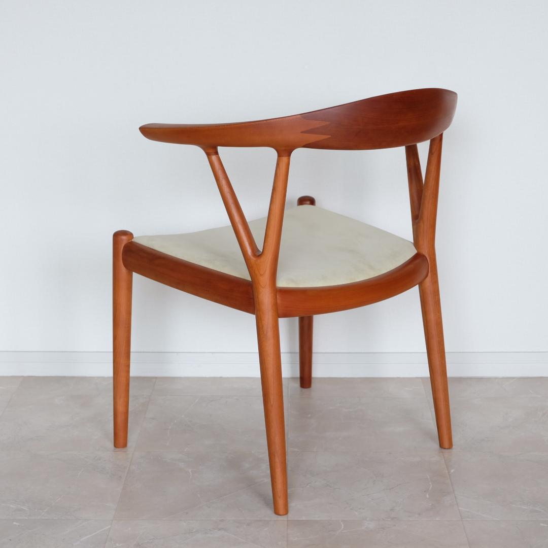 SPS隊長様 【美品｜メンテ済み】Vチェア　家具蔵（KAGURA）　チェリー材①