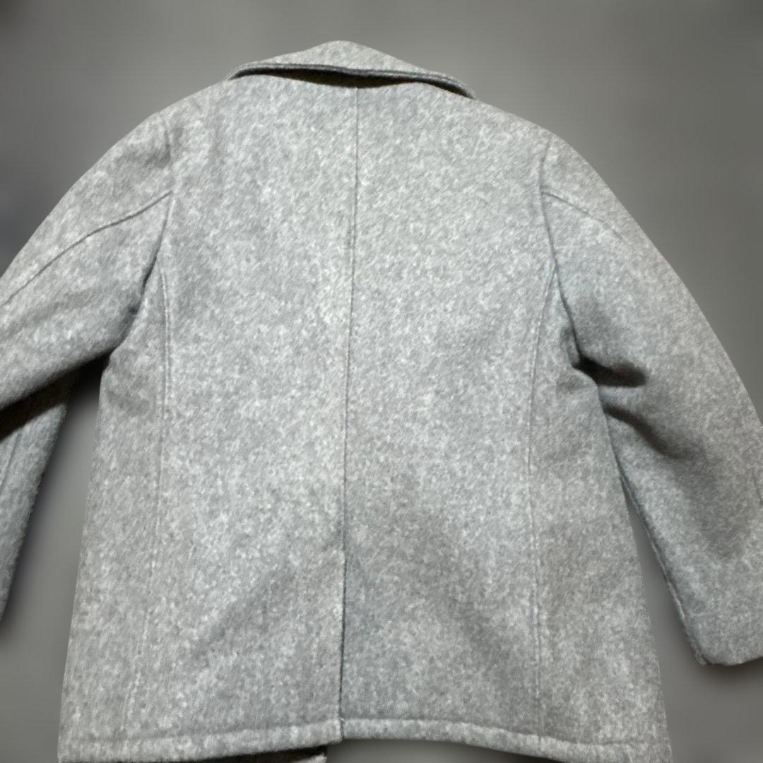 ショット U.S.740 肉厚メルトンウール ピーコート USA製 グレー 40