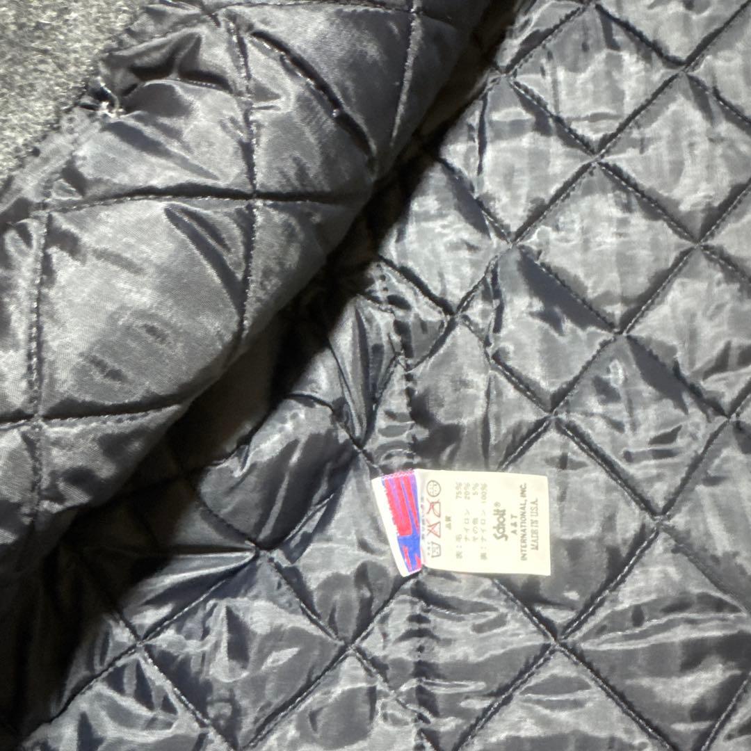 ショット U.S.740 肉厚メルトンウール ピーコート USA製 グレー 40