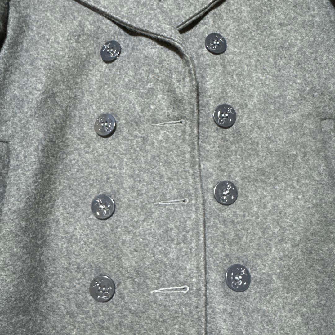 ショット U.S.740 肉厚メルトンウール ピーコート USA製 グレー 40
