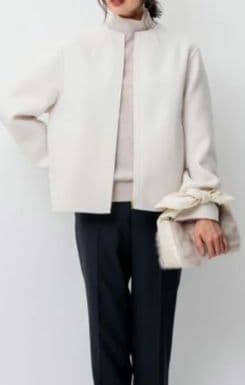 23区 ウールリバーショートブルゾン