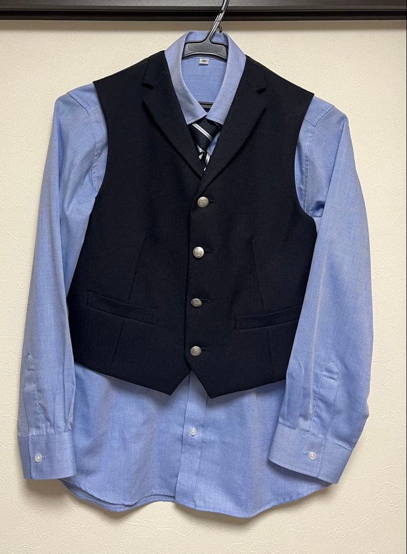 卒業式　男の子　スーツ6点セット 150cm ワンダーファクトリー