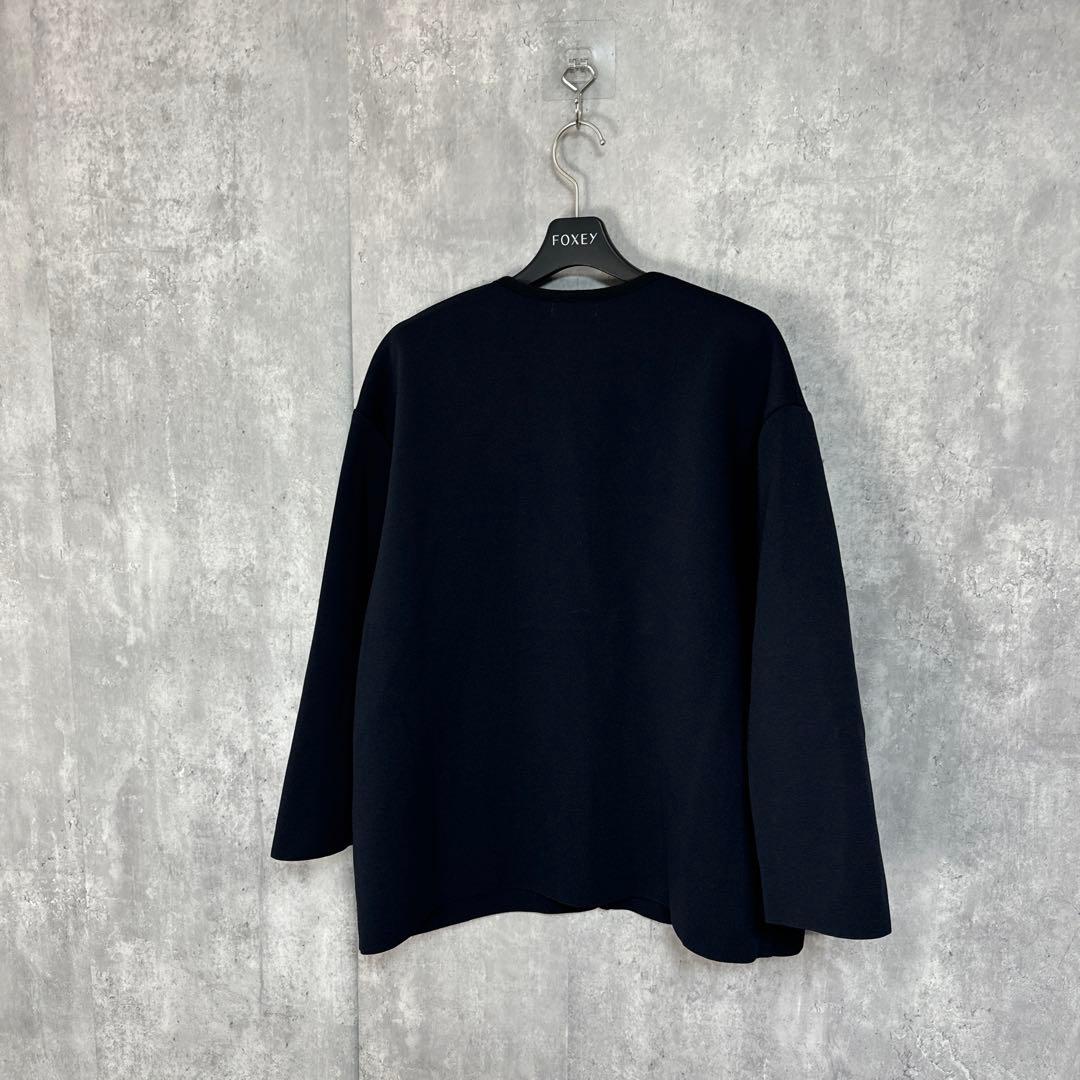 Ballsey アセテートナイロンミラノリブ クルーネックカーディガン S