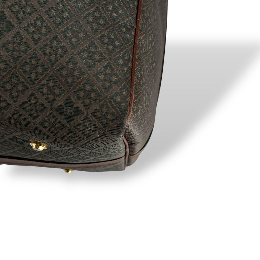 希少　オールド　バレンシアガ　2way ボストンバッグ　ロゴ金具　緑　y2k