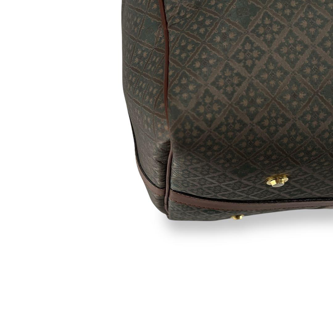 希少　オールド　バレンシアガ　2way ボストンバッグ　ロゴ金具　緑　y2k