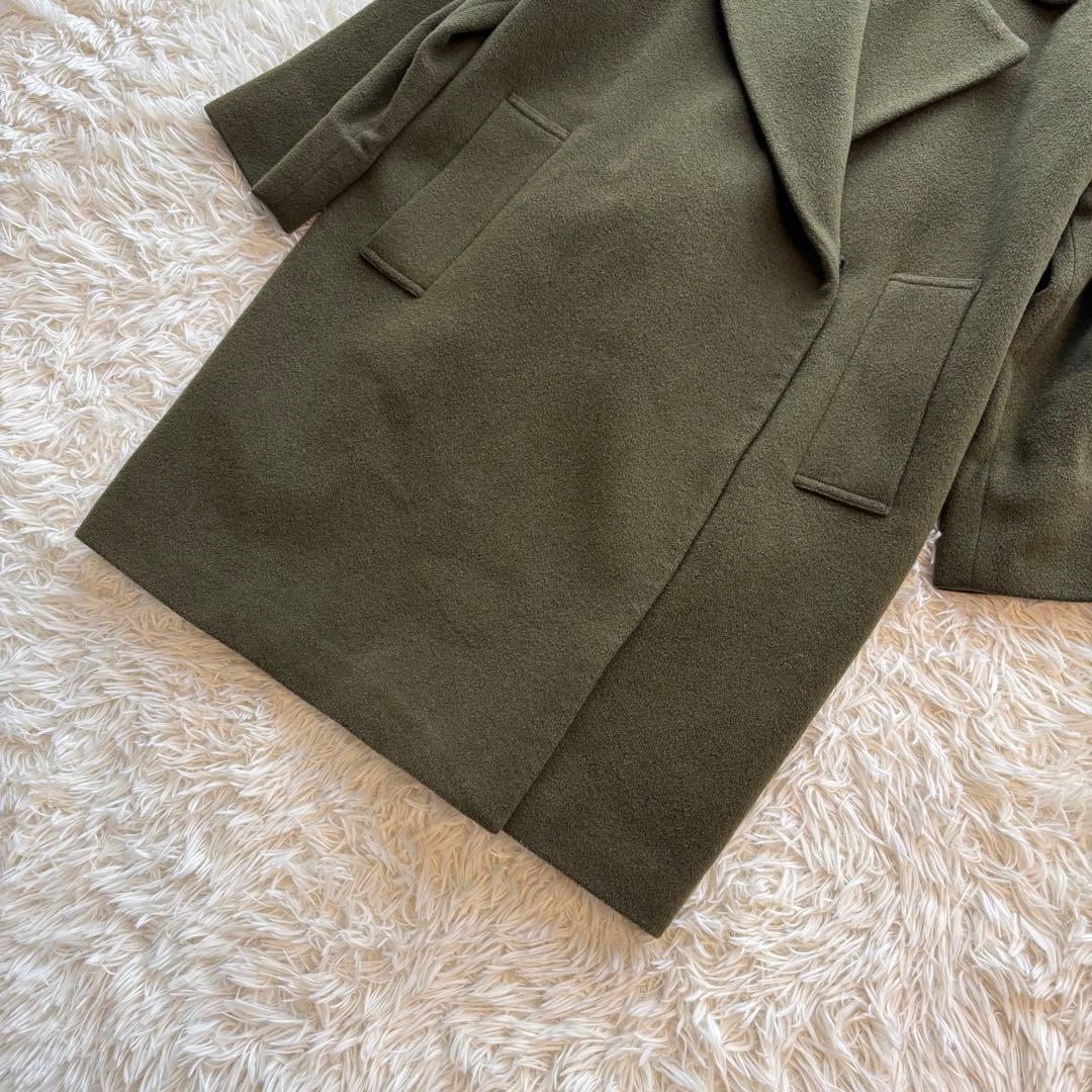 ADAM ET ROPE アダムエロペ ウールチェスターコート グリーン