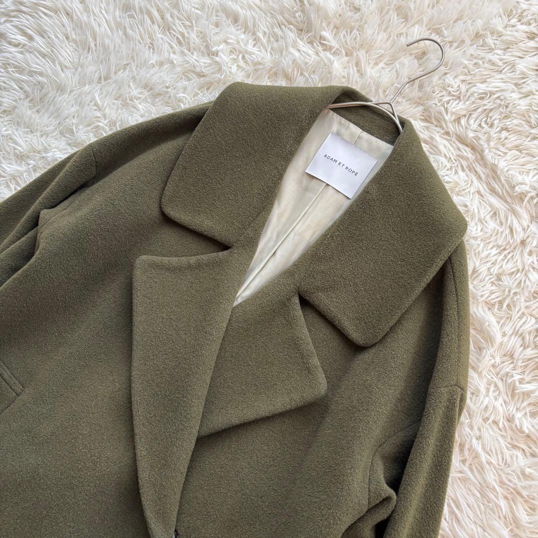 ADAM ET ROPE アダムエロペ ウールチェスターコート グリーン