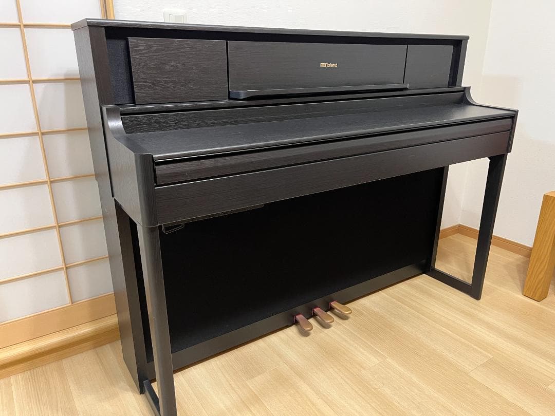 【中古美品】Roland 電子ピアノ LX705-GPKR 黒木目調 19年製