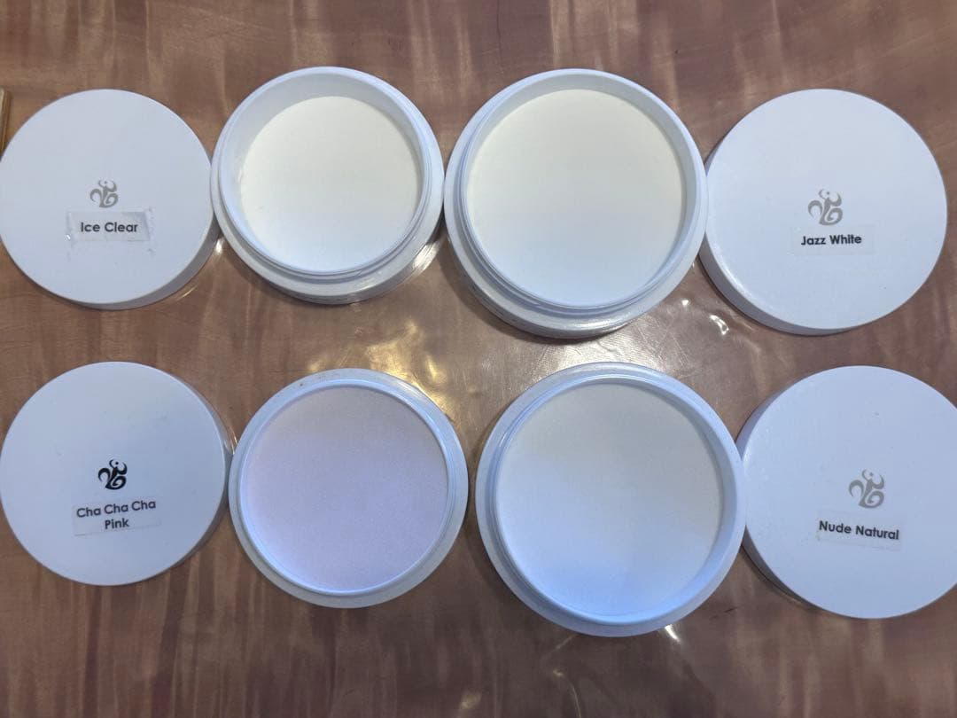 ネイリスト検定1級練習用アクリルリキッドチップ筆など／ダンスパウダー