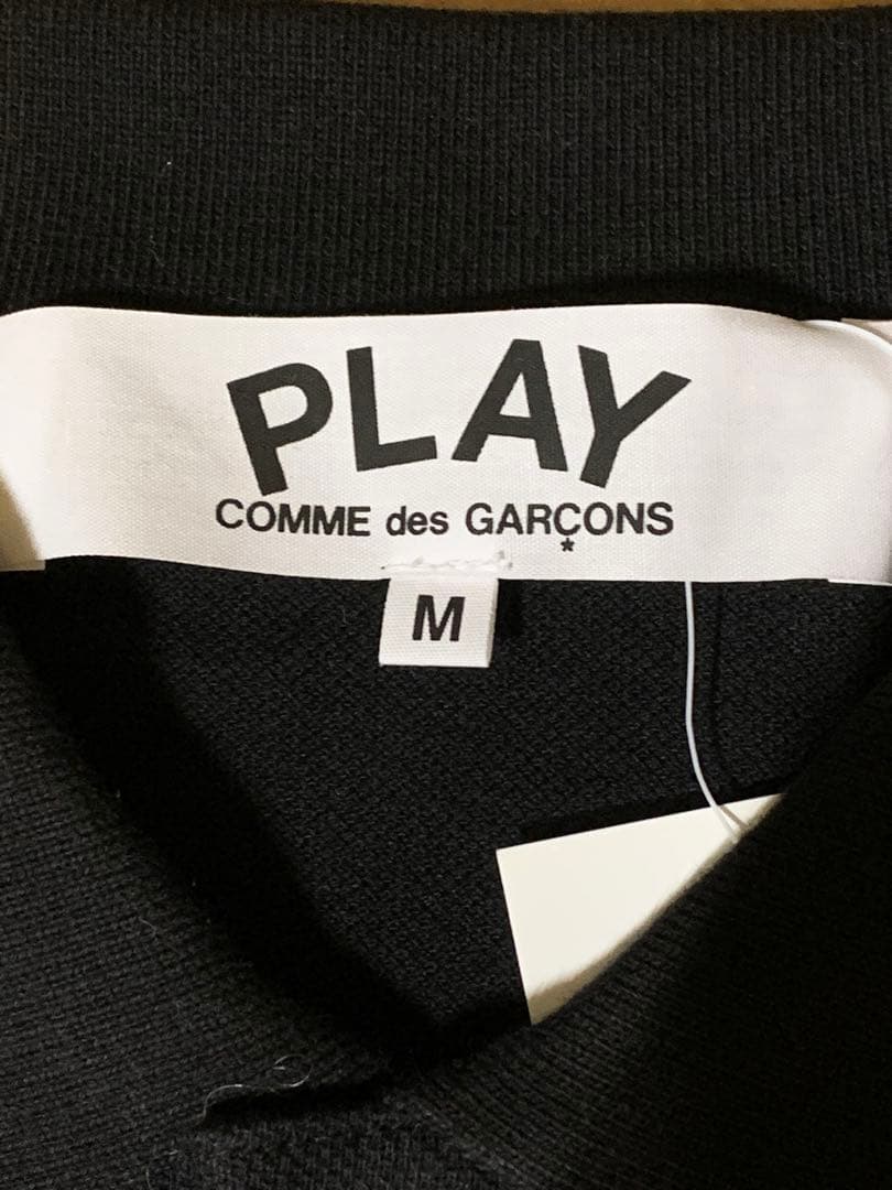 【新品】PLAY COMME des GARCONS 黒 ポロシャツ M